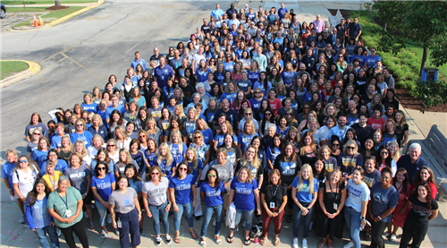 All CCSD 89 staff members except Matt Hanley